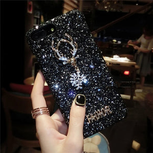 Luxury Bling Glitter Case For Iphone X XS MAX XR 8 8 Plus 7 7 Plus Case Crystal Bee For Iphone 6 6S Plus 5 5S SE Case eprolo