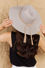 Load image into Gallery viewer, Fame Keep Me Close Straw Braided Rope Strap Fedora Hat Trendsi