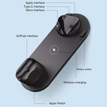 Load image into Gallery viewer, 6 in 1 Wireless Charger Dock Station for iPhone/Android/Type-C USB Phones 10W Qi Fast Charging For Apple Watch AirPods Pro eprolo