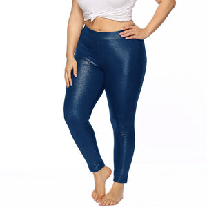 Plus Size Leggings Women Casual Glossy Skinny Sports Joggng Pants Sport Pants Workout Fitness Leggings Sweatpants Clothes eprolo
