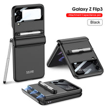 Load image into Gallery viewer, For Samsung Galaxy Z Flip3 Mobile Phone Cases Folding Screen Flip3 Protective Cover To Send Stylus Magnetic Suction Flip Phone Cover eprolo