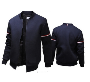Men Solid Color Jacket Long Sleeve Slim Fit Sport Outdoor Tops Coat eprolo
