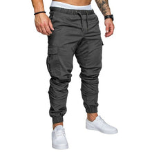 Load image into Gallery viewer, Hip Hop Harem Joggers Pants Solid Multi-pocket Pants Sweatpants