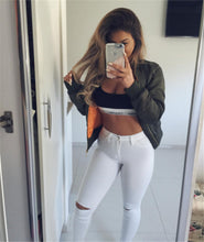 Load image into Gallery viewer, High Waist Skinny Fashion Boyfriend Jeans for Women Hole Vintage Girls Slim Ripped Denim Pencil Pants eprolo