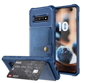 for Samsung Galaxy S10 Plus S10e Note 9 Credit Card Case PU Leather Flip Wallet Photo Holder Hard Back Cover eprolo