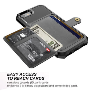 PU Leather Wallet Car magnetic Case for iPhone X XS XR XS Max 6 6S 7 8 Plus Card Holder Wallet Flip Cover eprolo