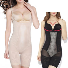 Load image into Gallery viewer, Plus Size Women Open Butt Full Body Shaper Slimming Thigh Lift Bra BodySuits Control Abdomen Tummy Shapewear eprolo