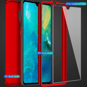 Full Cover Cases For Huawei Mate 20 10 Lite Pro Huawei P Smart Case With Glass For Huawei P20 P10 P9 Lite Phone Case eprolo