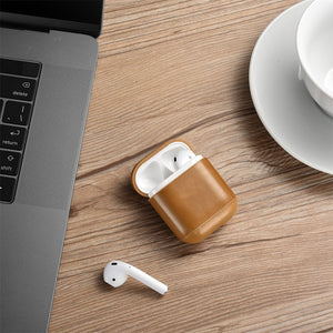 Leather Case For Apple Airpods Airpod Earphone Accessories Dust-proof Retro Protective Cover Bluetooth Headphone Case Waterproof eprolo