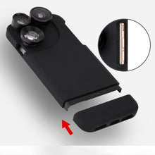 Load image into Gallery viewer, 4 In 1 Telescope lense Mobile Phone Case for Iphone x 8plus 7 plus 6 plus 8 7 6s Camera lenses Outdoor Hunting eprolo