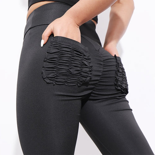 Sexy Push Up Fitness Leggings Women Pants High Waist Sporting Leggins Workout candy color Leggings Pockets S-XL eprolo