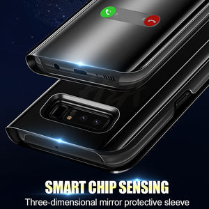 Luxury Smart Mirror Flip Phone Case For Samsung Galaxy S10E S10 S9 S8 Plus Cover  Cover eprolo