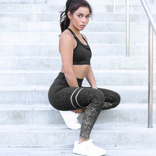 Load image into Gallery viewer, Hotsale Women Gold Print Leggings No Transparent Exercise Fitness Leggings Patchwork Push Up Female Pants eprolo