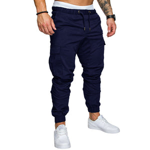 Hip Hop Harem Joggers Pants Solid Multi-pocket Pants Sweatpants eprolo