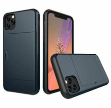 Load image into Gallery viewer, For iPhone 11 Pro Max XS X XR Case Slide Armor Wallet Card Slots Holder Cover For IPhone 7 8 6 6s Plus 5 5s TPU Shockproof Shell eprolo