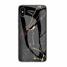 Load image into Gallery viewer, Luxury Marble Phone Case for iPhone X Xs Max Glass PC pigeon Back Cover Silicone Soft Edge Coque Case for iPhone XS Max XR Case eprolo