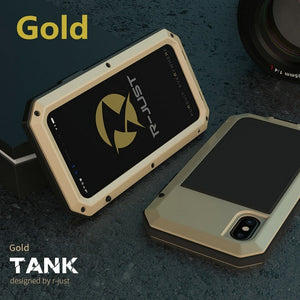 Heavy Duty Protection Doom armor Metal Aluminum phone Case for iPhone 6 6S 7 8 Plus X 4 4S 5S SE 5C Shockproof Dustproof Cover eprolo