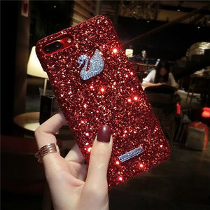 Luxury Bling Glitter Case For Iphone X XS MAX XR 8 8 Plus 7 7 Plus Case Crystal Bee For Iphone 6 6S Plus 5 5S SE Case eprolo