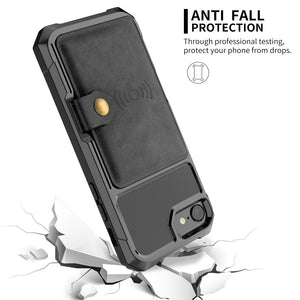 PU Leather Wallet Car magnetic Case for iPhone X XS XR XS Max 6 6S 7 8 Plus Card Holder Wallet Flip Cover eprolo