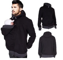 Load image into Gallery viewer, Winter Dad&amp;Mom Baby Carrier Hoodies O-Neck Maternity Baby Hoodies Pregnant Causal Zipper Hooded Outerwear For Women/Men Clothes eprolo