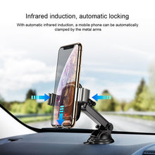Load image into Gallery viewer, Baseus Qi Car Wireless Charger For iPhone Xs Max Xr X Samsung S10 S9 Intelligent Infrared Fast Wirless Charging Car Phone Holder eprolo