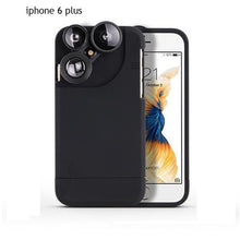 Load image into Gallery viewer, 4 In 1 Telescope lense Mobile Phone Case for Iphone x 8plus 7 plus 6 plus 8 7 6s Camera lenses Outdoor Hunting eprolo