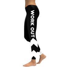 Load image into Gallery viewer, Slim New Striped 2018 Women Leggings Workout Digital Print Fitness High Waist Leggin Black White Patchwork Legging Pant eprolo