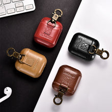 Load image into Gallery viewer, Leather Case For Apple Airpods Airpod Earphone Accessories Dust-proof Retro Protective Cover Bluetooth Headphone Case Waterproof eprolo
