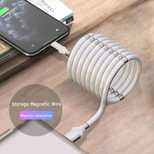 Load image into Gallery viewer, Magic Rope Magnetic Data Cable for Android IOS Type C Micro USB Magnetic Charging Cable Self Winding Data Cable Fast Charging eprolo