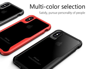 Shockproof Armor Case For iPhone XS XR 8 7 Plus Transparent Case Cover For iPhone 6 6S Plus 5 XS Max Luxury Silicone Case eprolo