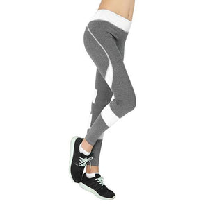 Women Solid Patchwork Training Gym Legging Running Fitness Leggings Waist Breathable Yoga Elastic Sport Pants High Leggings eprolo