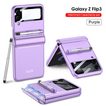 Load image into Gallery viewer, For Samsung Galaxy Z Flip3 Mobile Phone Cases Folding Screen Flip3 Protective Cover To Send Stylus Magnetic Suction Flip Phone Cover eprolo