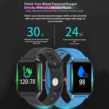 Load image into Gallery viewer, Bluetooth Smart Wristband IP67 Waterproof Blood Pressure Oxygen Monitor Smart Bracelet With Fitness Tracker Sport Wristband eprolo