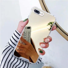 Load image into Gallery viewer, Gasbag Drop Proof Mirror Case for iphone XR 7 8 XS MAX XSmax X 10 6 6S Plus 7Plus 8Plus Airbag Soft TPU Phone Cover eprolo