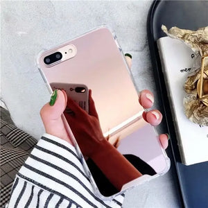 Gasbag Drop Proof Mirror Case for iphone XR 7 8 XS MAX XSmax X 10 6 6S Plus 7Plus 8Plus Airbag Soft TPU Phone Cover eprolo