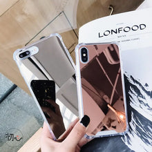 Load image into Gallery viewer, Gasbag Drop Proof Mirror Case for iphone XR 7 8 XS MAX XSmax X 10 6 6S Plus 7Plus 8Plus Airbag Soft TPU Phone Cover eprolo