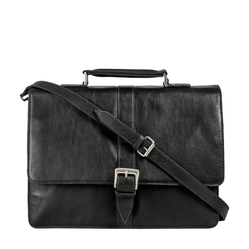 Hudson Men's Large Leather Briefcase Hidesign
