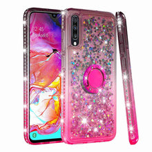 Load image into Gallery viewer, Case For Samsung Galaxy A6 (2018) / A6+ (2018) / A5(2017) Shockproof / Rhinestone / Flowing Liquid Back Cover Glitter Shine / Color Gradient Soft TPU Rasmarv